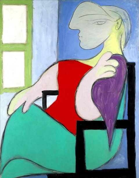 Picasso oleo mujer ventana