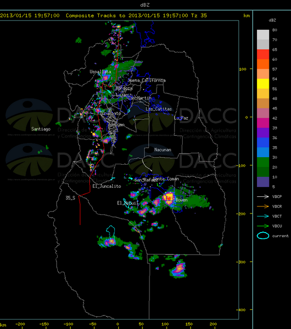 DACC Gobierno de Mendoza Imágenes de Radar