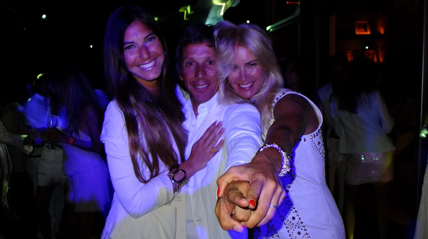 Alejandro Gravier y Valeria Mazza en la Fiesta de Blanco de Chandon