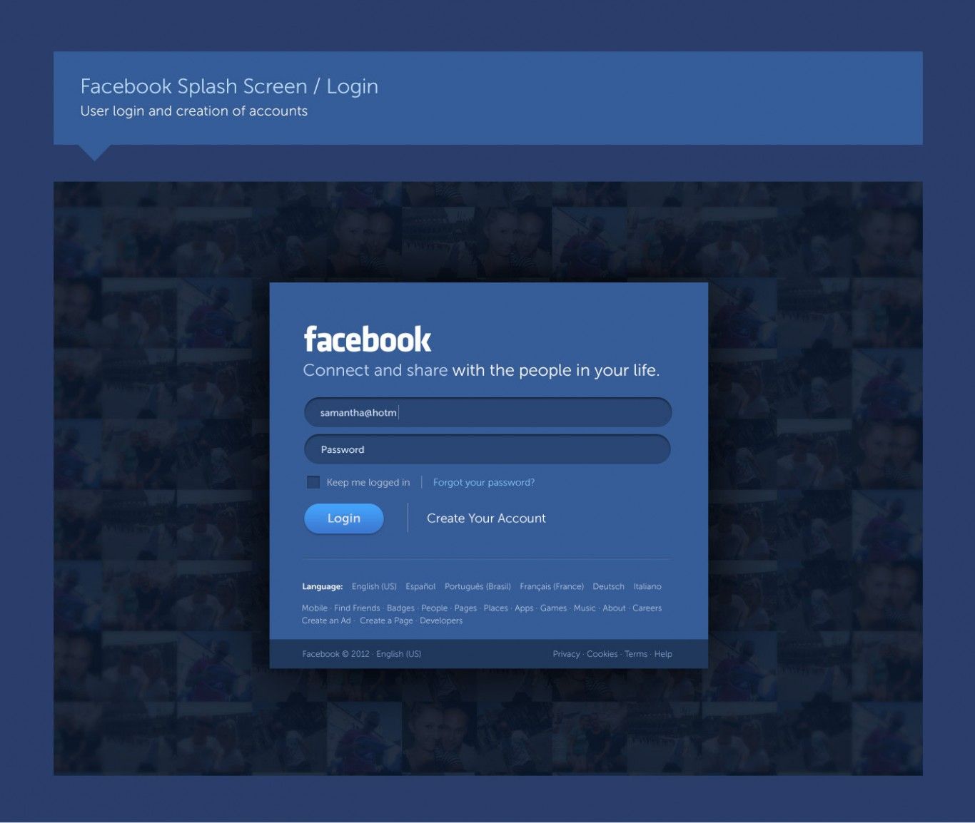 Facebook nuevo Login