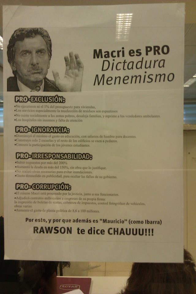Macri poster san juan