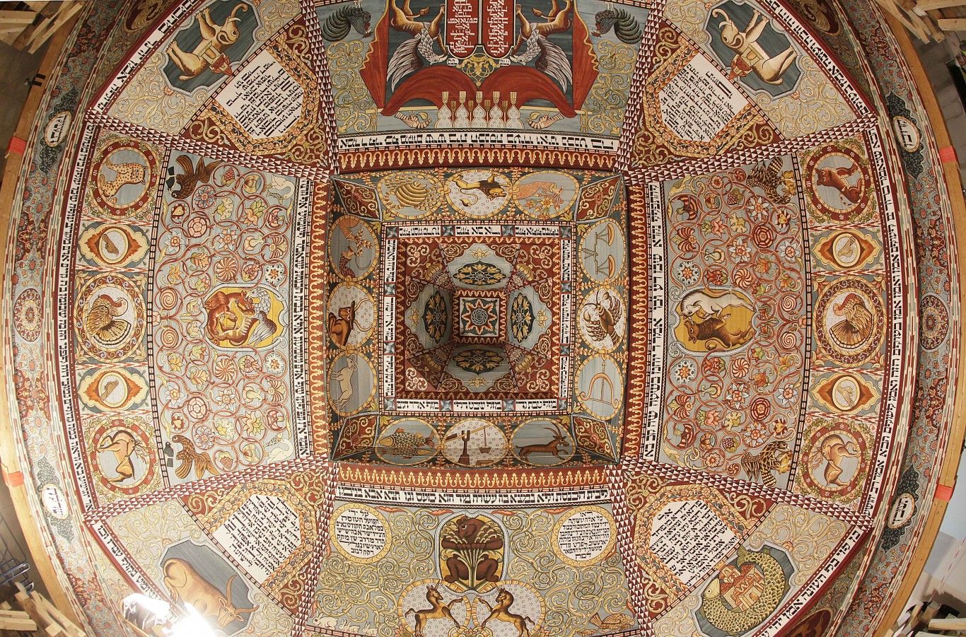 Réplica techo sinagoga judía s. XVII