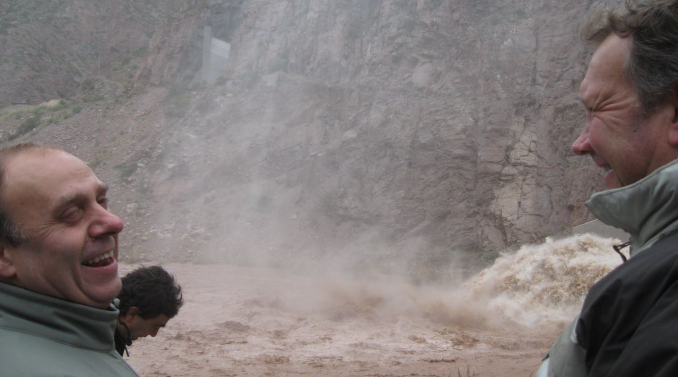 José Luis Álvarez Rolando Baldasso compuertas Dique Potrerillos new 1