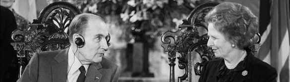 Mitterrand Margaret Thatcher
