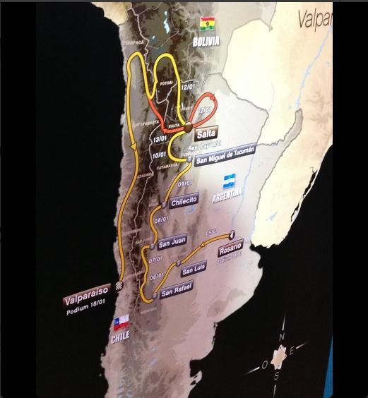 Recorrido dakar 2014