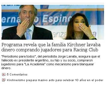 Kirchner jugadores