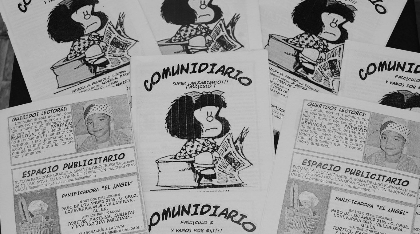 Tapa Comunidiario, escuela Cichitti