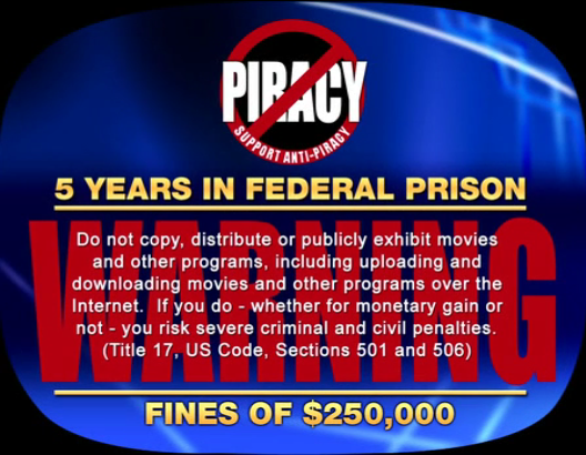 Piracy warning