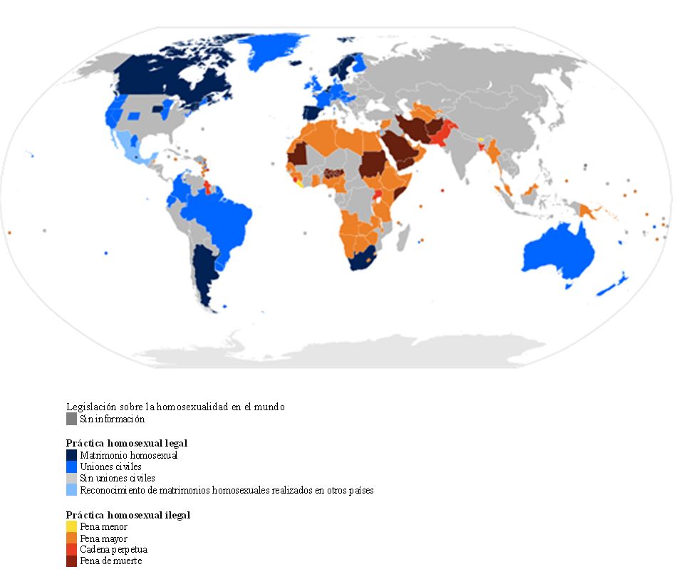 Mapa homosexualidad