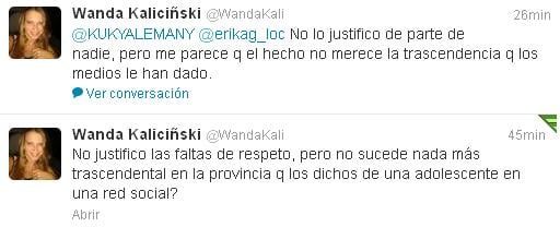 Opiniones en twitter de wanda