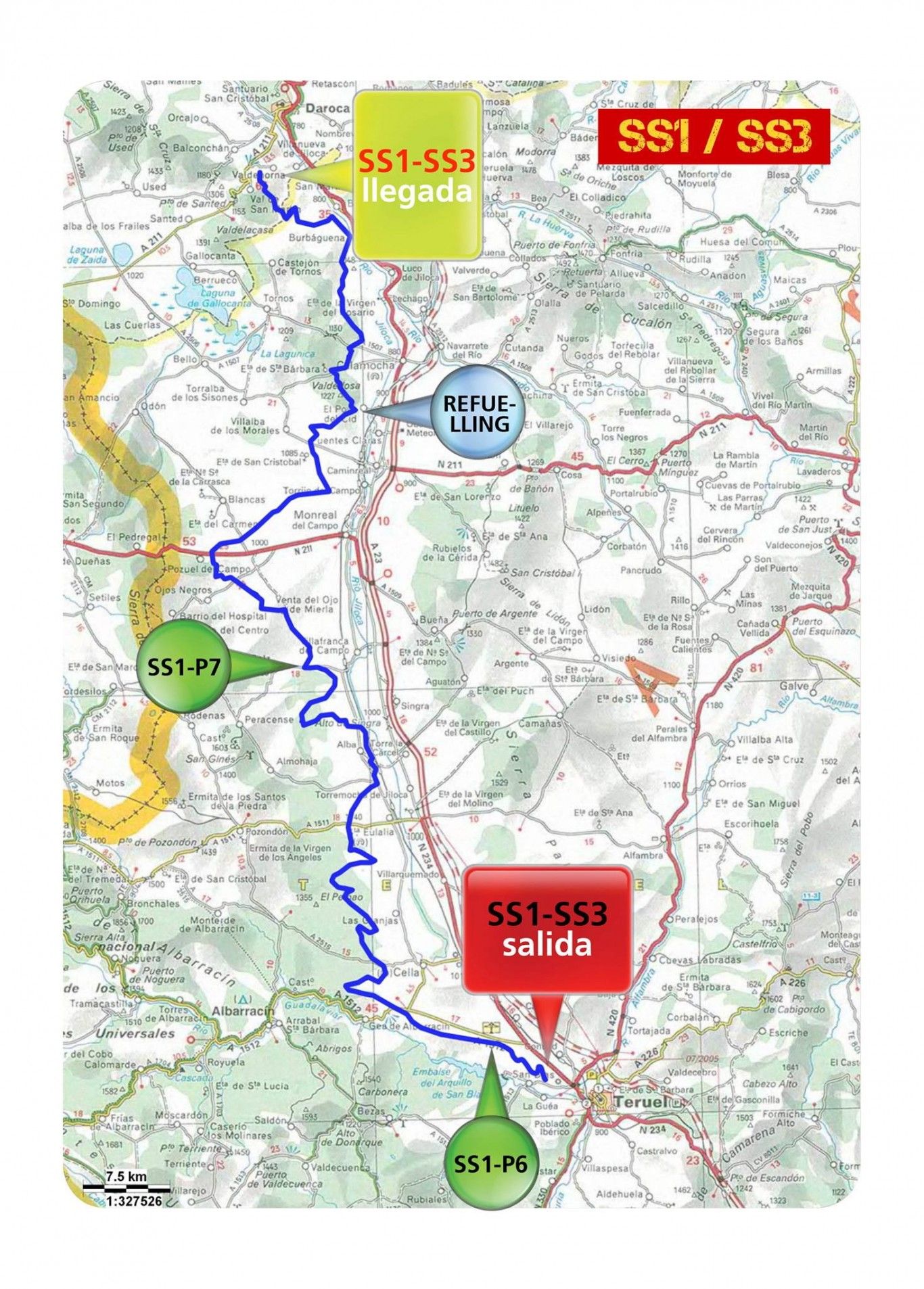 Mapa tramo 1 etapa 1