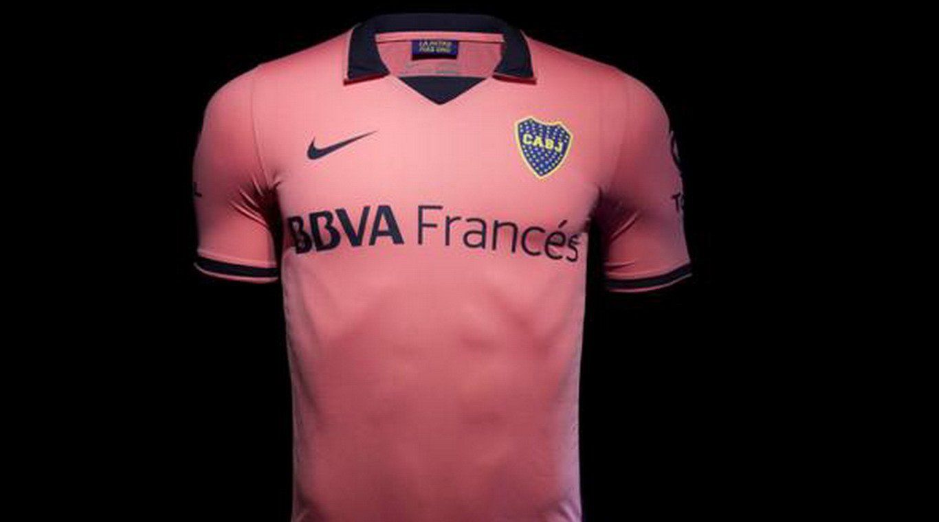Camiseta rosa boca