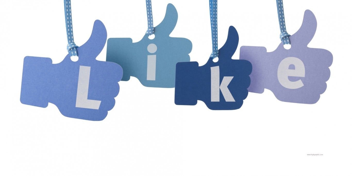Facebook like hang-tag