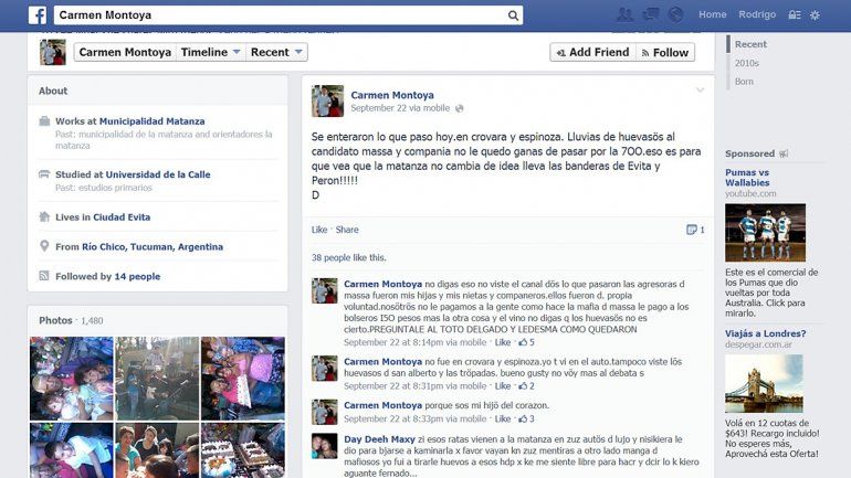 Facebook denuncia