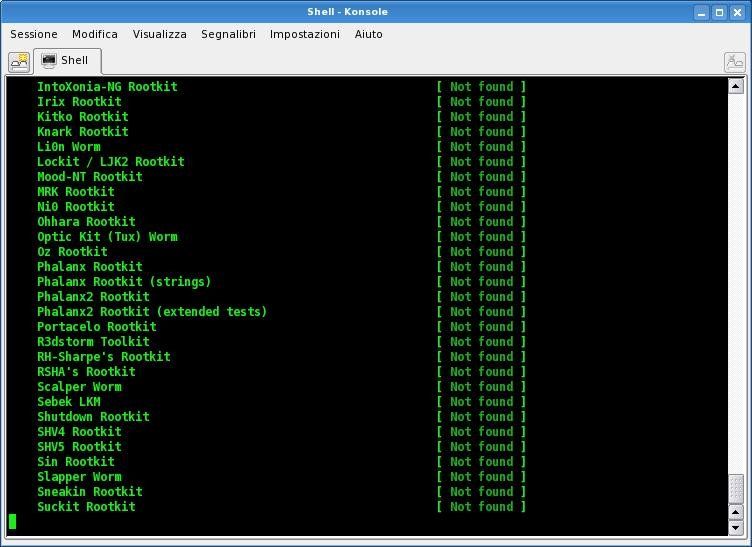Rootkit hunter-cerca-trova-rootkit-linux