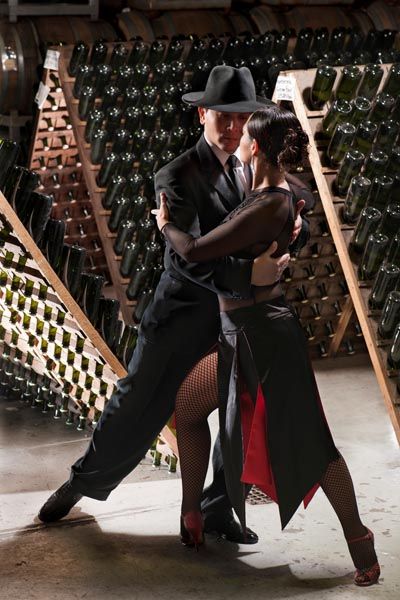 Paola y Javier bailarines tango