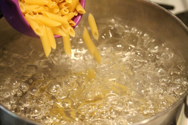 Pasta hirviendo