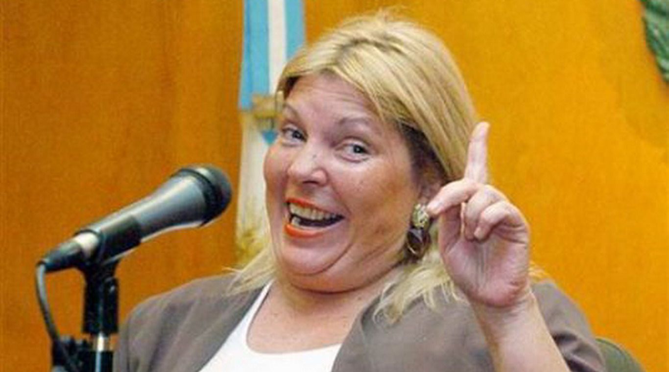 Elisa carrió contenta