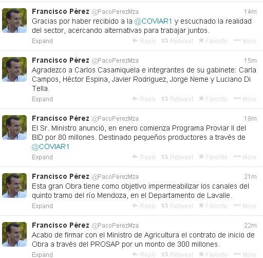 Tuits del gobernador con Casamiquela 2