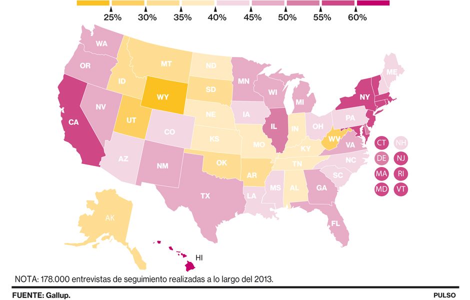 Estados Unidos populairdad Obama