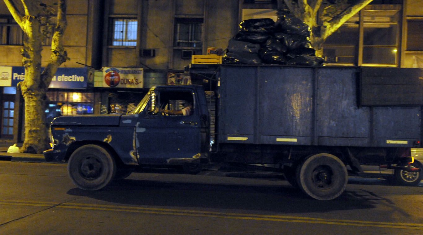 Camión chanchero por el centro 4