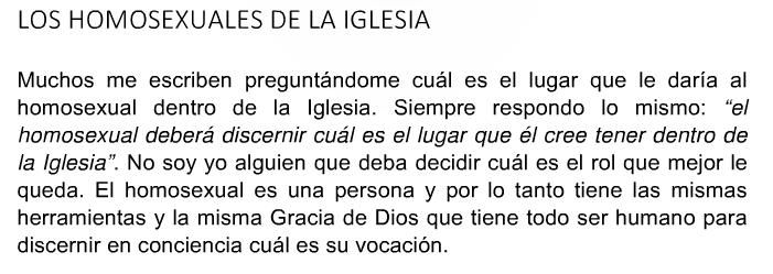 Los homosexuales y la Iglesia