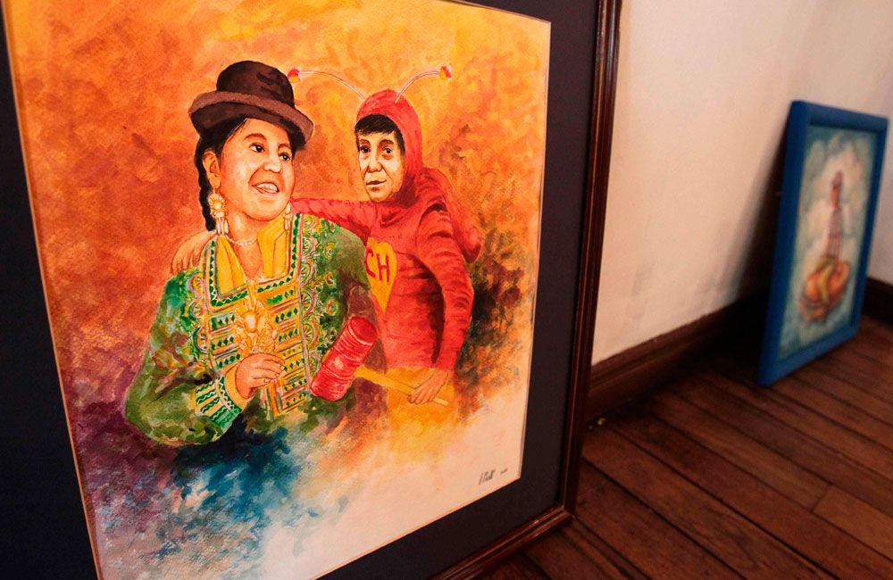 Muestra homenaje Chespirito Bolivia E