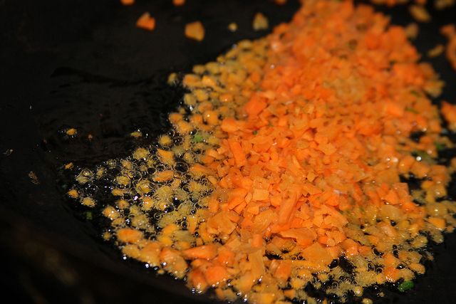 Saltear zanahoria