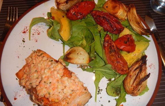 Salmon grillado Almica