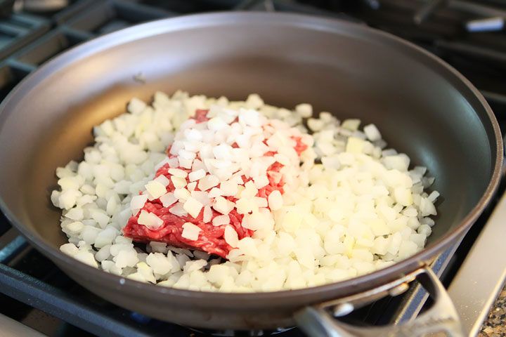 Sellar carne y cebolla
