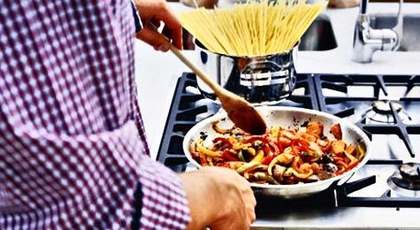 Man cooking