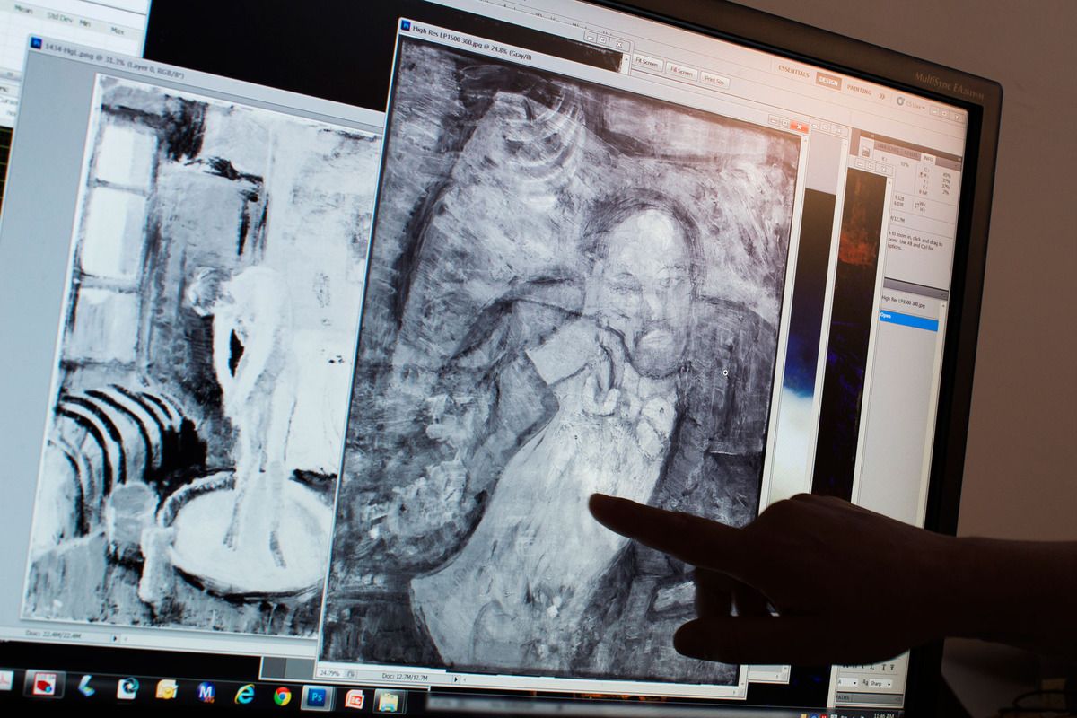 Picasso retrato tras La habitación azul