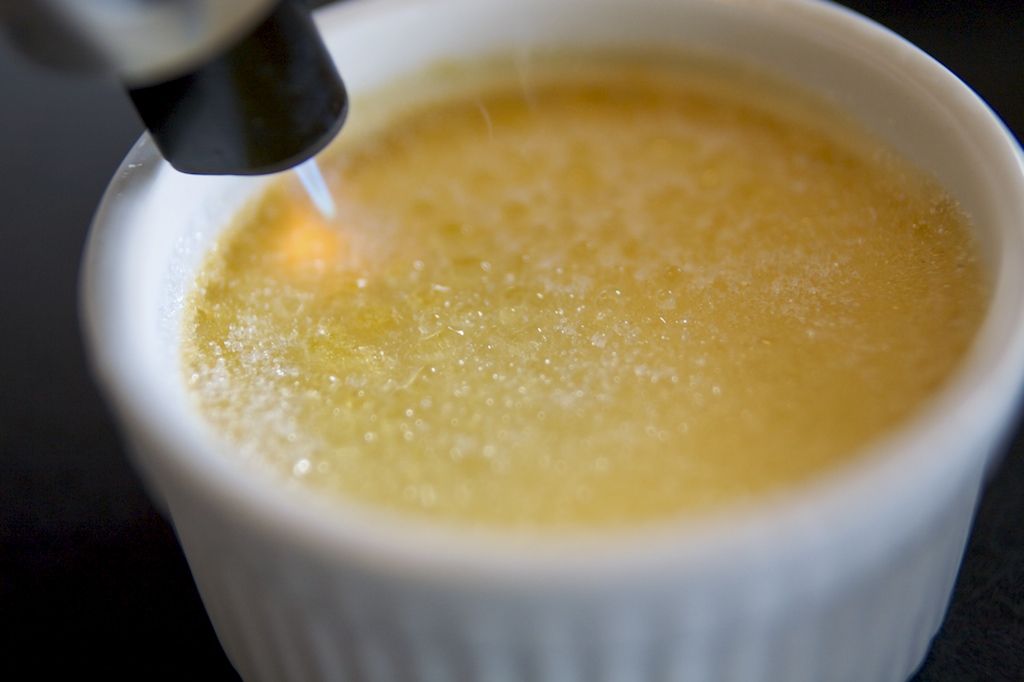 Creme brulee con azucar