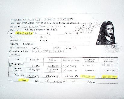 Ficha entrega de título CFK