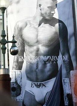 Beckham para Armani interior