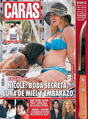 Nicole embarazada revista interior