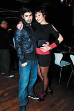 Mariana de melo con su novio interior