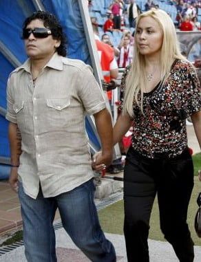 Diego Maradona y Verónica Ojeda N