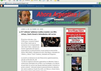 Cobos por argentina portada