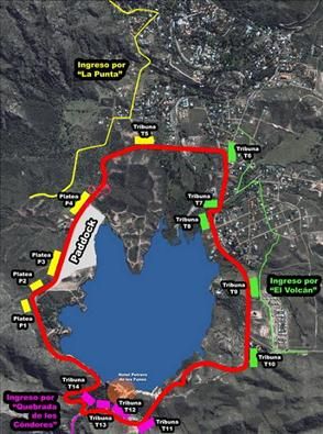 Automovilismo - Mapa de Potrero de Los Funes