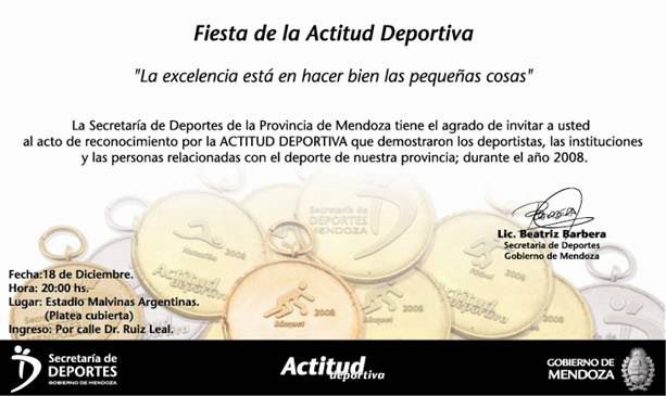Deportes - Invitación