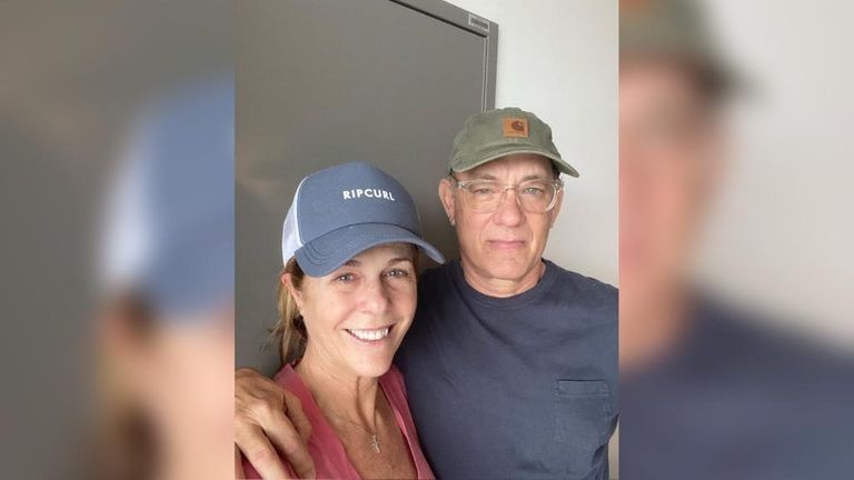 Tom Hanks y su esposa Rita Wilson