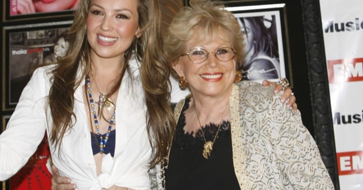 Thalía y su mamá