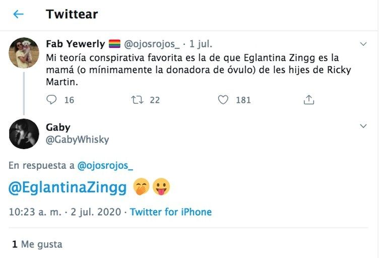 Tweet de Eglantina
