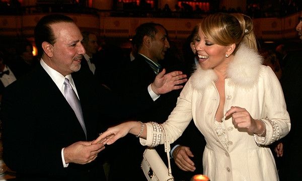Tommy Mottola y Mariah Carey