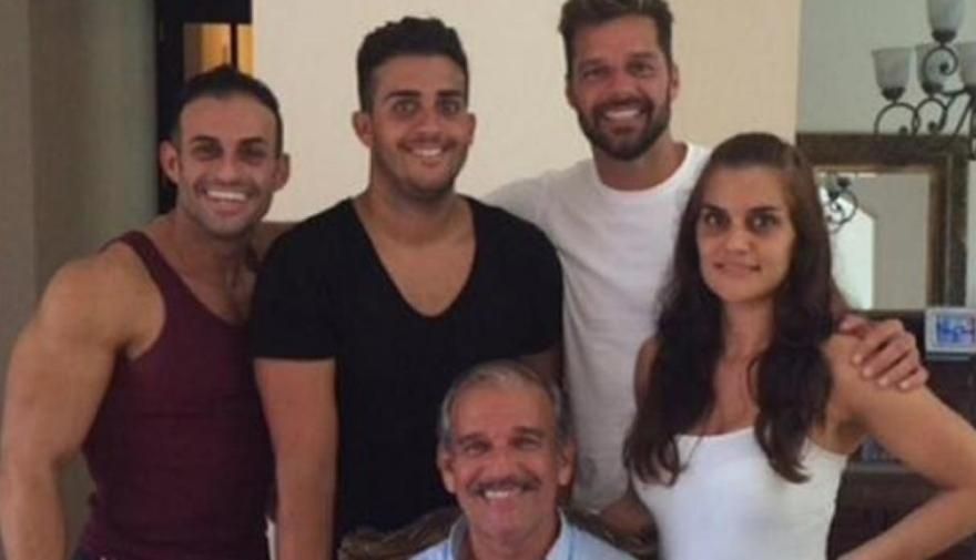 Ricky Martin y su familia