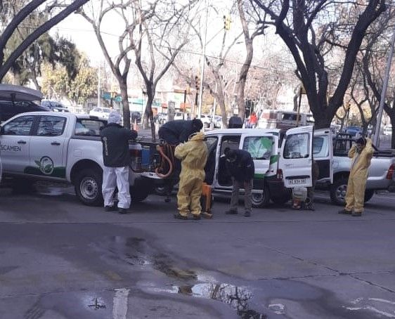 desinfección casa de gobierno