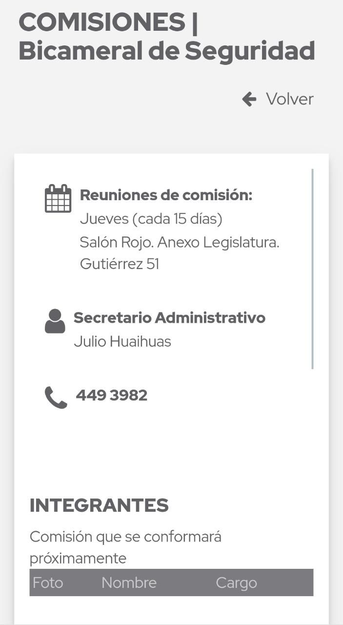 Bicameral de Seguridad 
