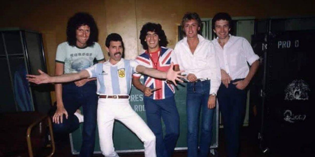 Freddie Mercury y Maradona