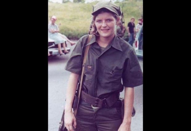 María José Fleming con los sandinistas